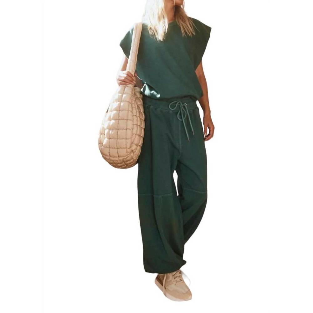 Free People Green Wide Leg Jumpsuit